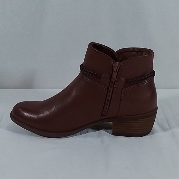 Women's BOC Lindsay Stacked Heel Bootie - Brown - 8 - NIB - Picture 4 of 7